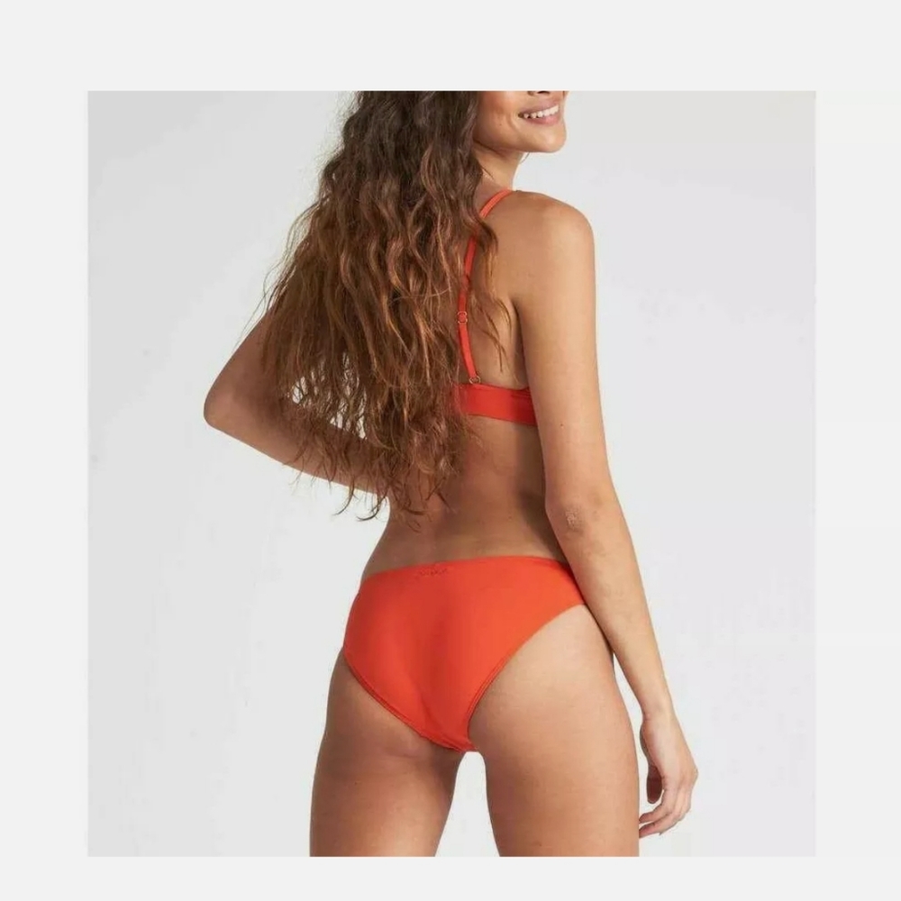 Billabong Black Sol Searcher Low Rider Bikini Bottoms  Swimsuit Size Small
